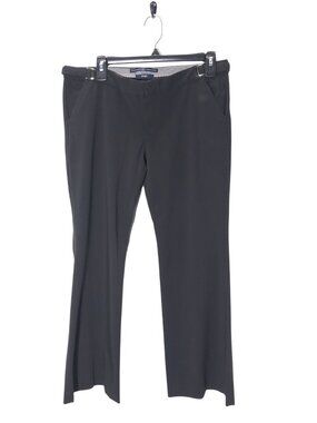 Gap Womens Black Straight-Leg Dress Pants Size 10 With Front & Back Pockets